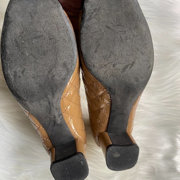 Tory Burch Sand Black Kaitlin Pump ballet Patent Calf 7.5M - Picture 4 of 9